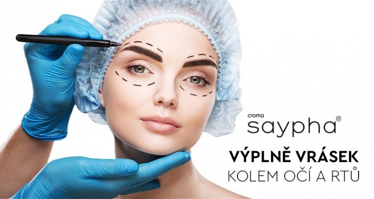 NOVINKA! Odstranění jemných vrásek kolem očí a úst pomocí unikátní výplně Saypha RICH s kyselinou hyaluronovou a glycerolem. Zpomalte stárnutí pokožky a získejte zpět svěží a mladistvý look s okamžitým efektem.
